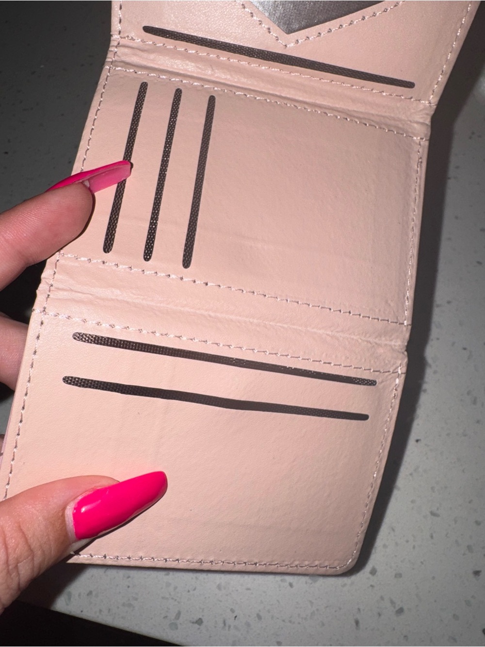 Pink Heart-Embossed Wallet - Picture 9 of 12